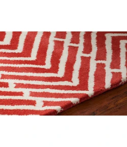 Chandra DAVIN DAV-25810 5 ft. X 7 ft. Rect. Rug - Red, White