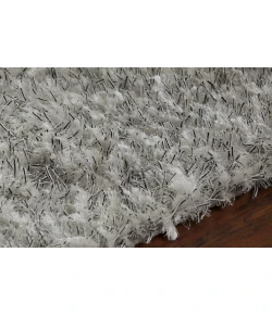 Chandra DIOR DIO-14400 7 ft. 9 in. Round Rug - White, Black