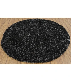 Chandra DIOR DIO-14401 7 ft. 9 in. Round Rug - Black, White