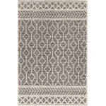 Chandra DORIS DOR-52601 5 ft. X 7 ft. 6 in. Rect. Rug - Black, Ivory