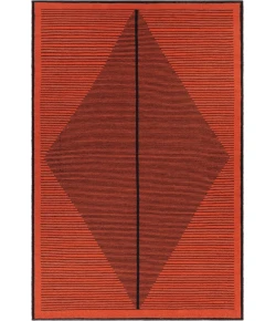 Chandra ELYZA ELY-51603 7 ft. 9 in. X 10 ft. 6 in. Rect. Rug - Rust, Black
