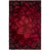 Chandra FLEMISH FLE-51105 7 ft. 9 in. X 10 ft. 6 in. Rect. Rug - Red, Black