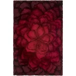 Chandra FLEMISH FLE-51105 5 ft. X 7 ft. 6 in. Rect. Rug - Red, Black