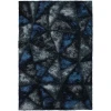 Chandra FLEMISH FLE-51111 7 ft. 9 in. X 10 ft. 6 in. Rect. Rug - Blue, Grey, Charcoal