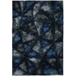Chandra FLEMISH FLE-51111 5 ft. X 7 ft. 6 in. Rect. Rug - Blue, Grey, Charcoal