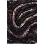 Chandra FLEMISH FLE-51113 5 ft. X 7 ft. 6 in. Rect. Rug - Brown, Beige, Black