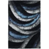 Chandra FLEMISH FLE-51114 7 ft. 9 in. X 10 ft. 6 in. Rect. Rug - Navy, Blue, Grey