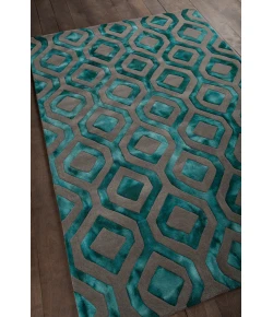 Chandra FRAN FRA-42101 5 ft. X 7 ft. 6 in. Rect. Rug - Teal, Grey