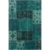 Chandra FUSION FUS-26303 5 ft. X 7 ft. 6 in. Rect. Rug - Teal, Black