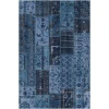 Chandra FUSION FUS-26304 5 ft. X 7 ft. 6 in. Rect. Rug - Blue, Charcoal, Black