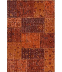 Chandra FUSION FUS-26305 5 ft. X 7 ft. 6 in. Rect. Rug - Orange, Rust, Burgundy