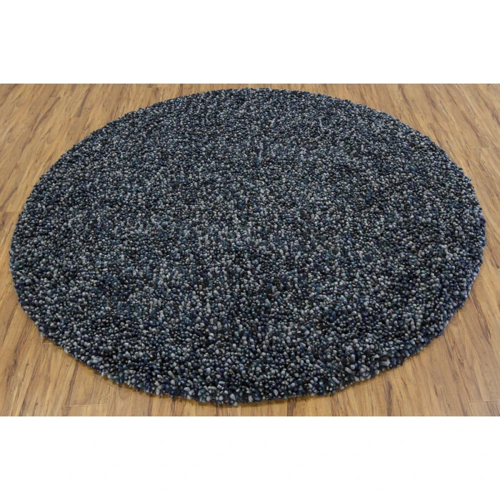 Chandra GEMS Grey,Blue GEM-9601 7ft.9in. Round Rug