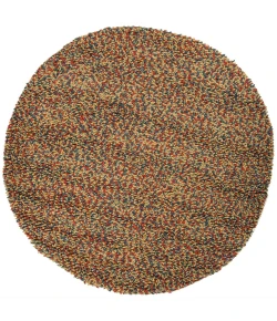 Chandra GEMS Green,Blue,Red GEM-9602 7ft.9in. Round Rug