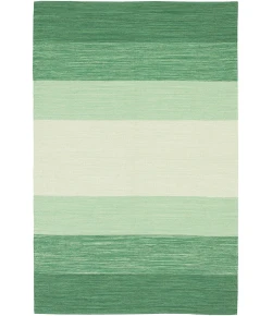 Chandra INDIA IND-5 5 ft. X 7 ft. 6 in. Rect. Rug - Green, Cream
