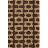 Chandra INHABIT INH-21600 7 ft. 9 in. X 10 ft. 6 in. Rect. Rug - Brown, Tan