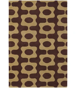 Chandra INHABIT INH-21600 7 ft. 9 in. X 10 ft. 6 in. Rect. Rug - Brown, Tan