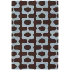 Chandra INHABIT INH-21601 7 ft. 9 in. X 10 ft. 6 in. Rect. Rug - Blue, Brown