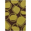 Chandra INHABIT INH-21604 7 ft. 9 in. X 10 ft. 6 in. Rect. Rug - Brown, Green