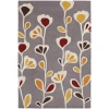 Chandra INHABIT INH-21609 7 ft. 9 in. X 10 ft. 6 in. Rect. Rug - Grey, White, Yellow, Brown, Red