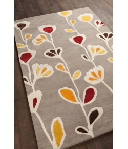 Chandra INHABIT INH-21609 5 ft. X 7 ft. 6 in. Rect. Rug - Grey, White, Yellow, Brown, Red