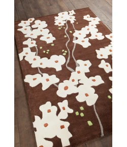 Chandra INHABIT INH-21612 7 ft. 9 in. X 10 ft. 6 in. Rect. Rug - Brown, White, Grey, Green