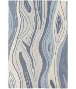 Chandra INHABIT INH-21615 7 ft. 9 in. X 10 ft. 6 in. Rect. Rug - Blue, Grey, White