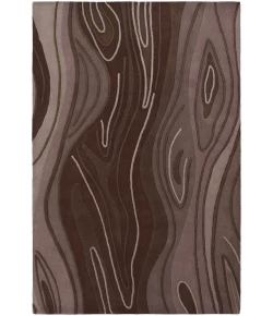 Chandra INHABIT INH-21616 7 ft. 9 in. X 10 ft. 6 in. Rect. Rug - Brown