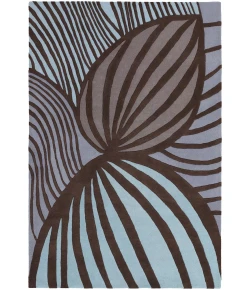 Chandra INHABIT INH-21622 7 ft. 9 in. X 10 ft. 6 in. Rect. Rug - Brown, Blue