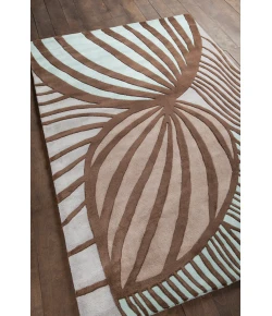 Chandra INHABIT INH-21622 7 ft. 9 in. X 10 ft. 6 in. Rect. Rug - Brown, Blue