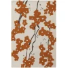 Chandra INHABIT INH-21623 7 ft. 9 in. X 10 ft. 6 in. Rect. Rug - White, Brown, Orange