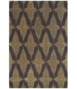 Chandra JESSICA SWIFT JES-28901 5 ft. X 7 ft. 6 in. Rect. Rug - Charcoal, Grey, Gold