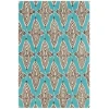 Chandra JESSICA SWIFT JES-28902 5 ft. X 7 ft. 6 in. Rect. Rug - Blue, White, Black