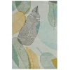 Chandra JESSICA SWIFT JES-28908 5 ft. X 7 ft. 6 in. Rect. Rug - Grey, Brown, Yellow, Blue, White