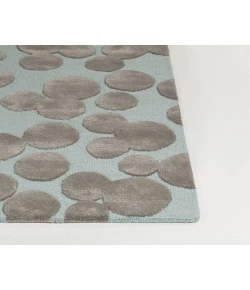 Chandra JOYA JOY-46100 7 ft. 9 in. Round Rug - Blue, Grey