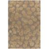 Chandra JOYA JOY-46103 7 ft. 9 in. Round Rug - Brown, Gold
