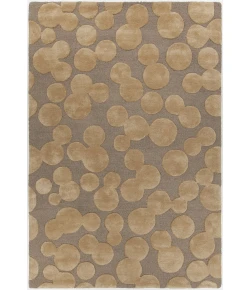 Chandra JOYA JOY-46103 7 ft. 9 in. Round Rug - Brown, Gold