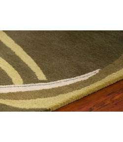 Chandra KRONOS KRO-6302 7 ft. 9 in. Round Rug - Green, Cream, Grey