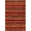 Chandra KUBU KUB-16500 7 ft. 9 in. X 10 ft. 6 in. Rect. Rug - Red, Orange, Brown