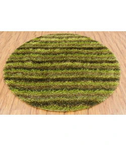 Chandra KUBU KUB-16501 7 ft. 9 in. Round Rug - Green, Brown