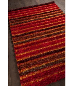 Chandra LAVASA LAV-21400 7 ft. 9 in. X 10 ft. 6 in. Rect. Rug - Red, Orange
