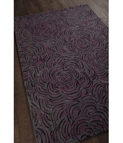 Chandra LEIA LEI-42200 7 ft. 9 in. X 10 ft. 6 in. Rect. Rug - Plum, Grey