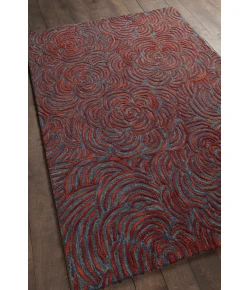 Chandra LEIA LEI-42203 7 ft. 9 in. X 10 ft. 6 in. Rect. Rug - Red, Grey