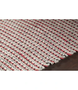 Chandra LENA LEN-44601 5 ft. X 7 ft. 6 in. Rect. Rug - Red, White, Grey, Black