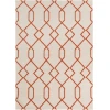 Chandra LIMA LIM-25712 7 ft. X 10 ft. Rect. Rug - White, Orange