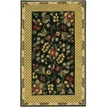 Chandra METRO MET-532 7 ft. 9 in. X 10 ft. 6 in. Rect. Rug - Black, Gold, Green, Brown