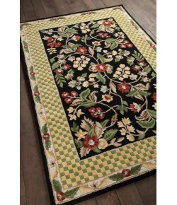Chandra METRO MET-532 7 ft. 9 in. Round Rug - Black, Gold, Green, Brown