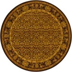 Chandra METRO MET-563 7 ft. 9 in. Round Rug - Brown, Yellow, Green, Beige