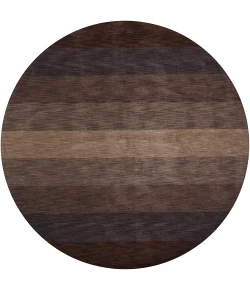 Chandra METRO MET-568 7 ft. 9 in. Round Rug - Charcoal, Grey, Brown