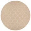 Chandra MYSTICA MYS-29803 8 ft. Round Rug - Ivory