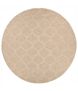 Chandra MYSTICA MYS-29803 8 ft. Round Rug - Ivory